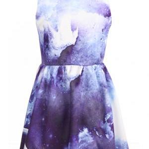 Galaxy Pattern Dress #ecs009865