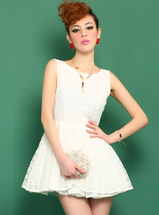 lauri white deep v lace bodycon