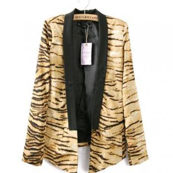 Stitching Label Leopard Print Suit on Luulla